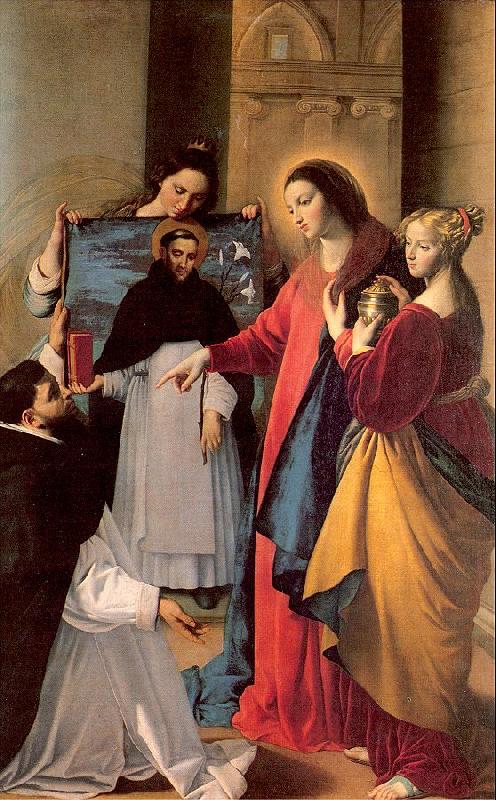 Maino, Juan Bautista del The Virgin Appears to a Dominican Monk in Seriano oil painting image